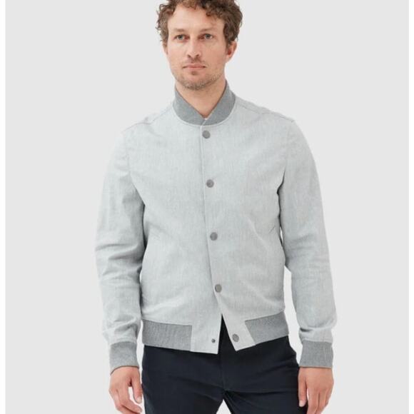 Rodd & Gunn Other - Rodd & Gunn Smoke Holmes Hill Linen Blend Bomber Jacket 2XL​​
